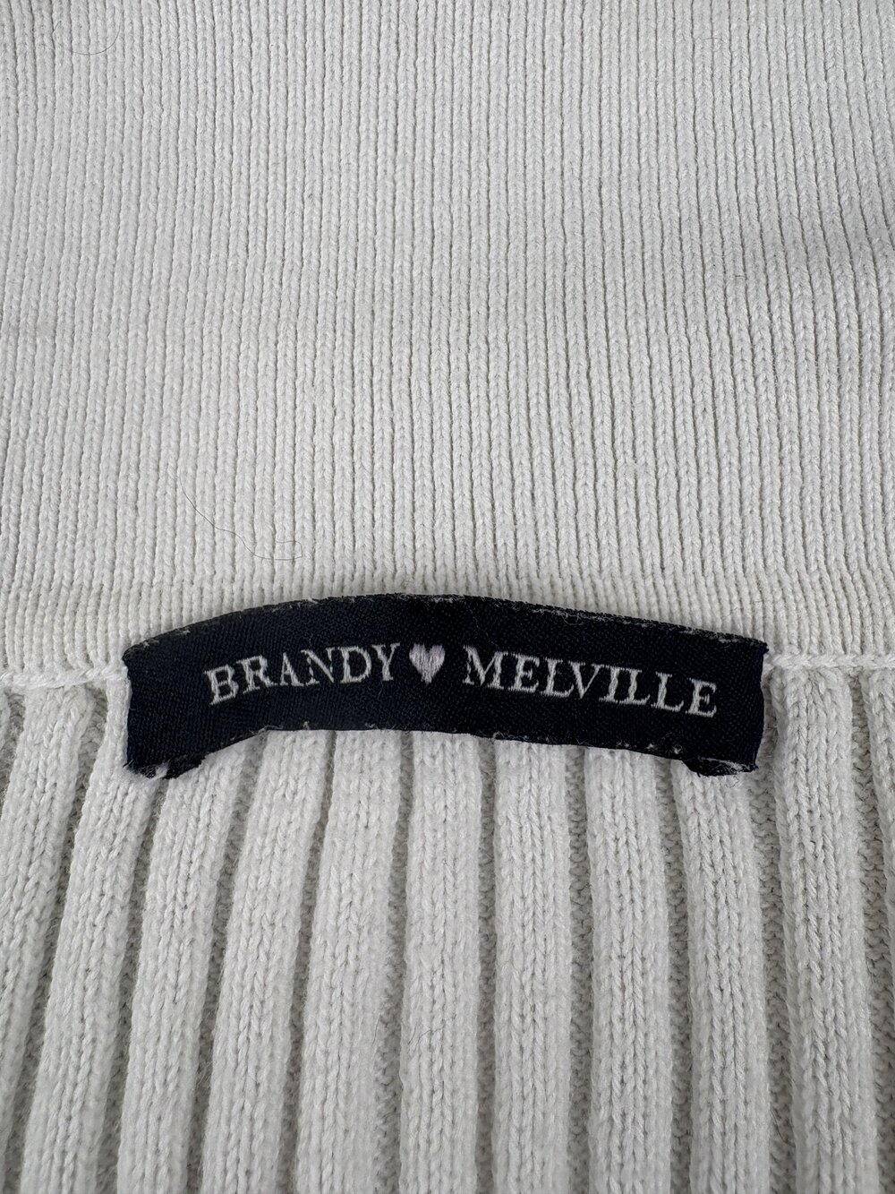 Brandy Melville Ribbed Collared Button-Up Cardigan OS - Picture 4 of 10
